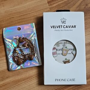 NEW Velvet Caviar Coffee Phone Case & Charm Lanyard - Samsung Galaxy S24+ Plus